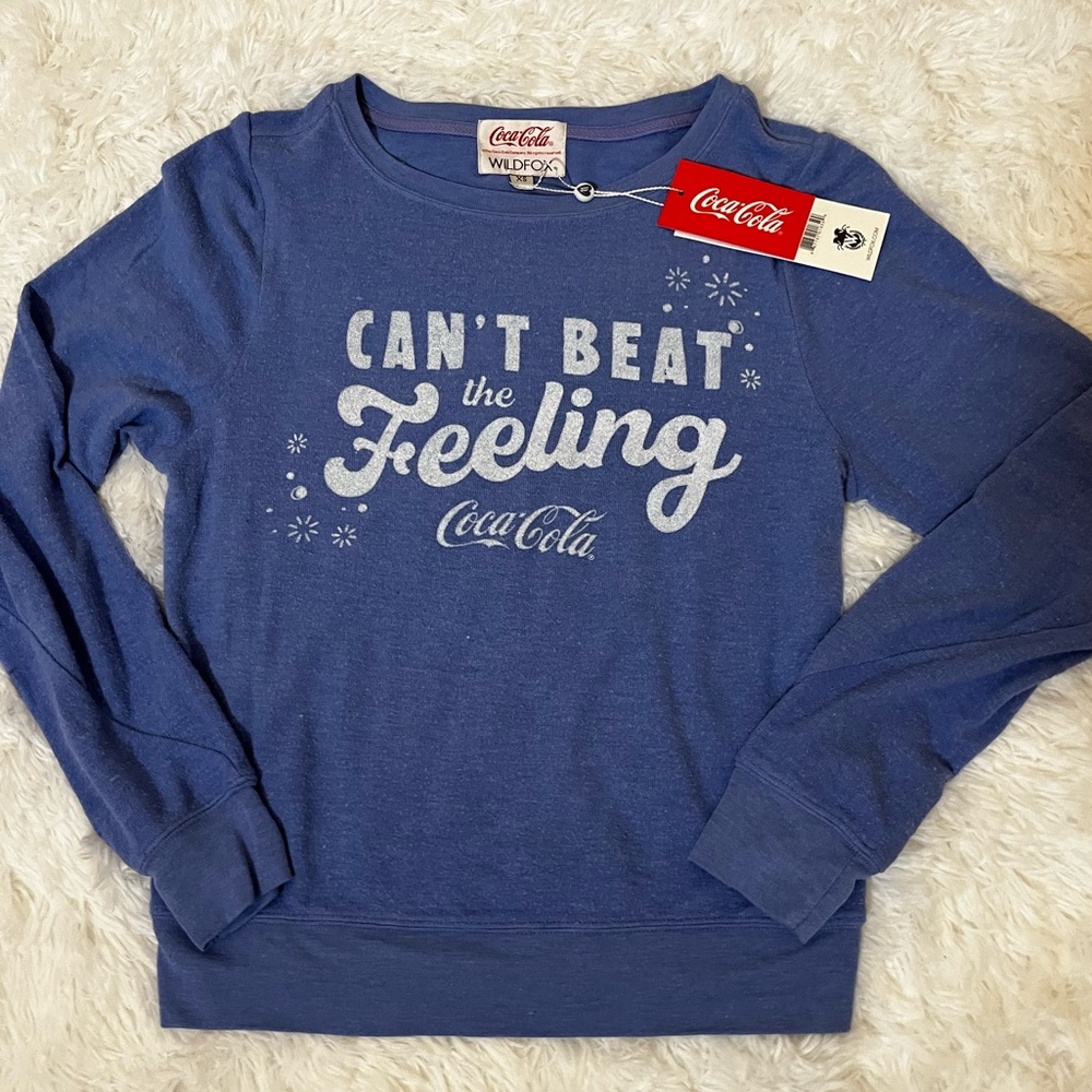 Wildfox Can’t Beat The Feeling Coca Cola Wedgewood Size XS Baggy Loungewear